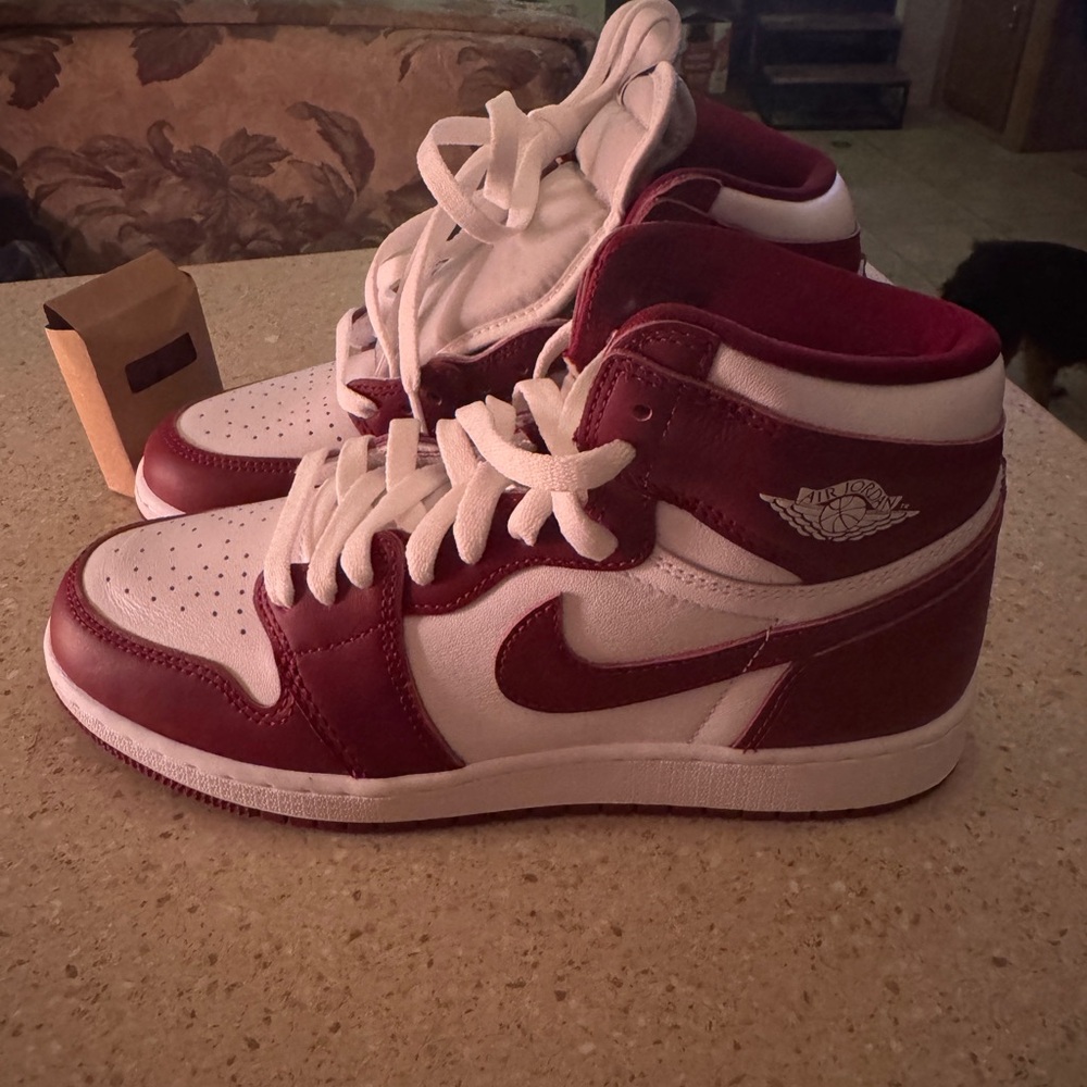 Red and White Sneakers